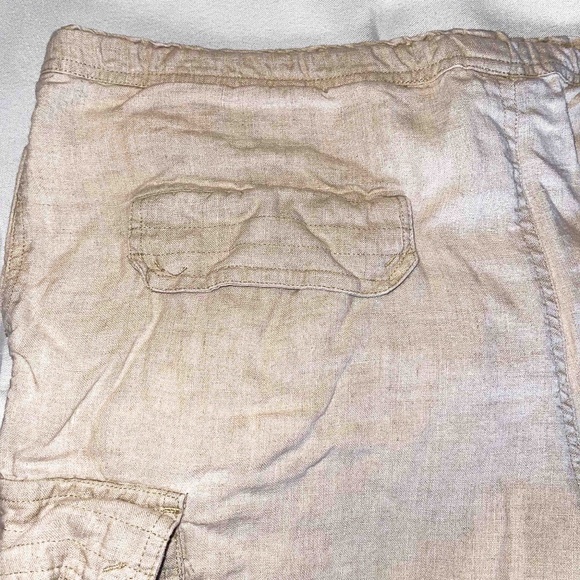 Island Importer Linen Cargo Shorts Men's Med - Picture 9 of 12